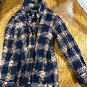 Mayoral Blue and Red Plaid Shirt